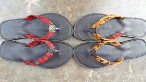Some of our kitengo flipflops. His and Hers!